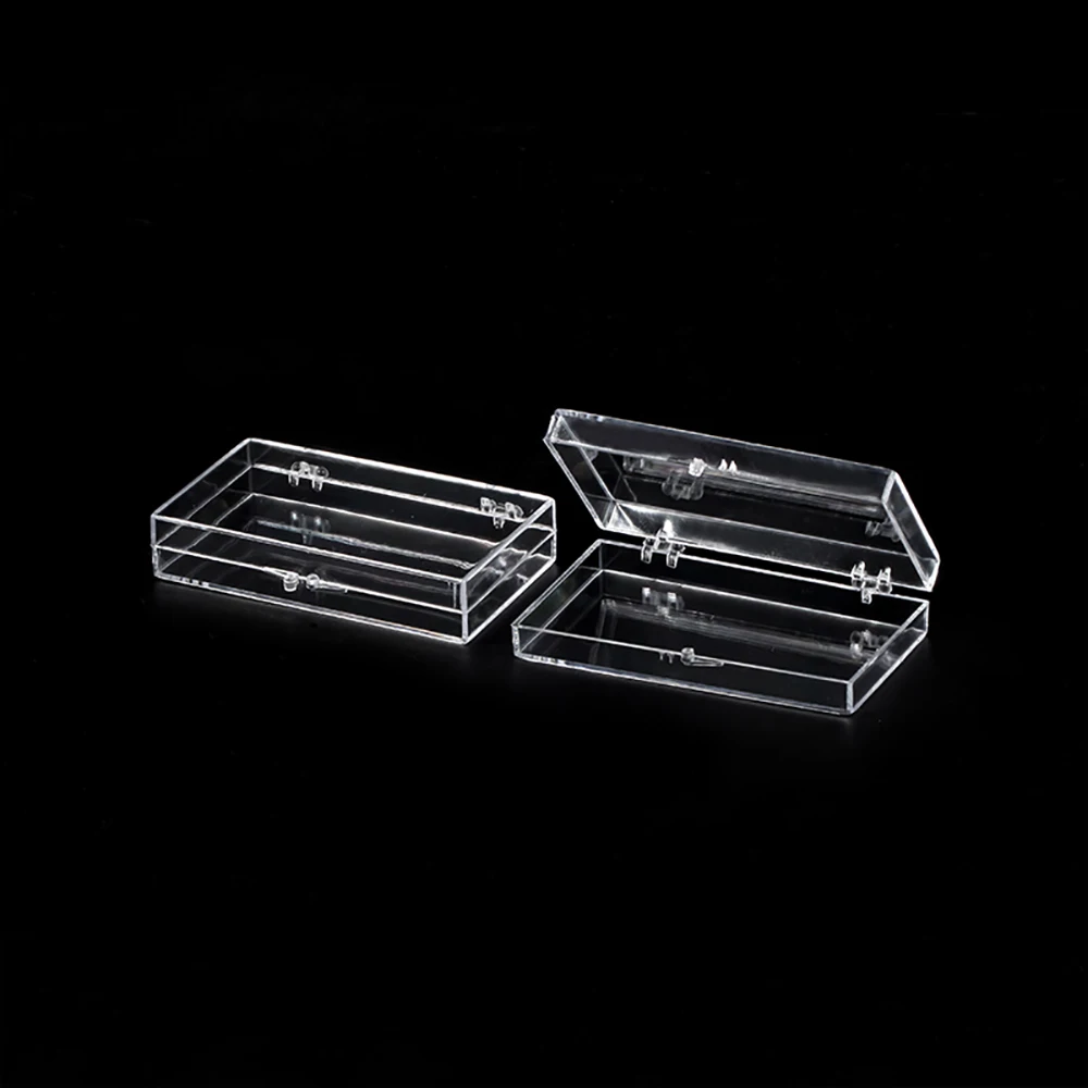 Transparent Bracele Stone Jewelry Organizer Box Badge Storage Cover Box DIY Card Case Home Accessory Container Beads Coin Box