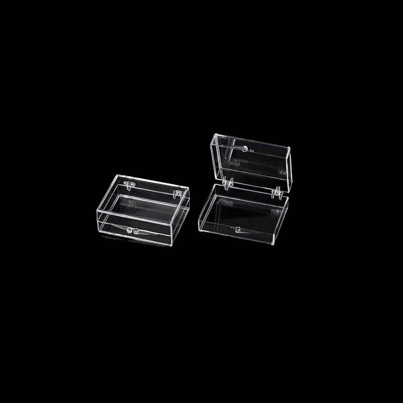 Transparent Bracele Stone Jewelry Organizer Box Badge Storage Cover Box DIY Card Case Home Accessory Container Beads Coin Box