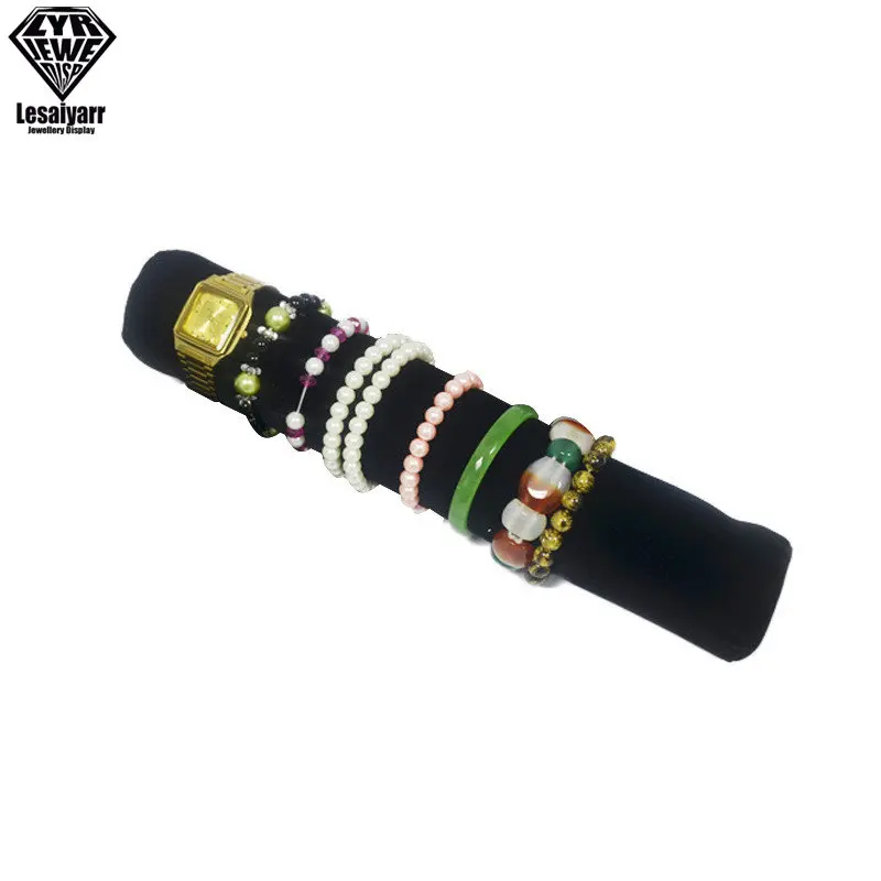 Foldable Black Velvet Zipper Jewelry Roll Bag for Jewellery Ring Earrings Organizer Storage Bag Portable Necklace Display Cases
