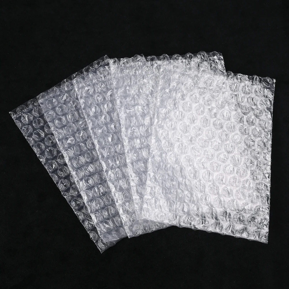 100pcs Clear Bubble Pouches for Packing Lightweight Protective Cushion Bags for Small Items Jewelry Shipping and Moving
