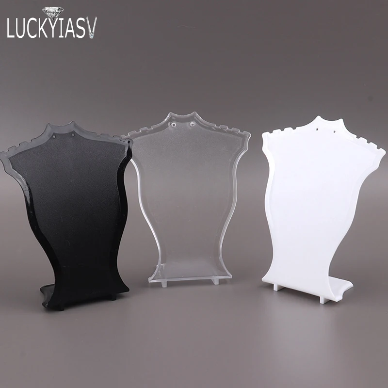 Acrylic Mini Necklace Display Mannequin Pendant Model Jewelry Holder Necklace Showing Stand Rack Earring Showcase