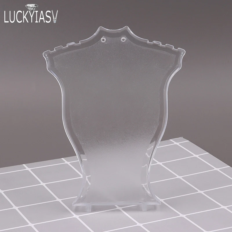Acrylic Mini Necklace Display Mannequin Pendant Model Jewelry Holder Necklace Showing Stand Rack Earring Showcase
