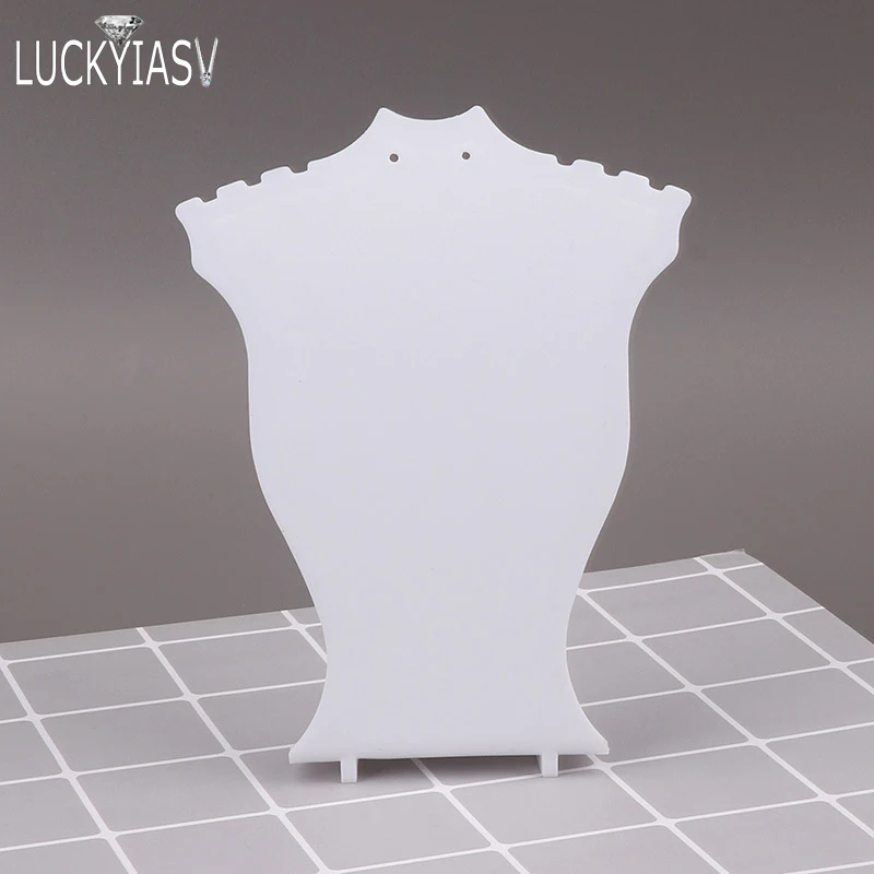 Acrylic Mini Necklace Display Mannequin Pendant Model Jewelry Holder Necklace Showing Stand Rack Earring Showcase