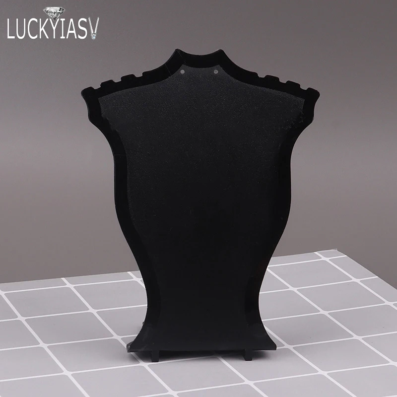 Acrylic Mini Necklace Display Mannequin Pendant Model Jewelry Holder Necklace Showing Stand Rack Earring Showcase