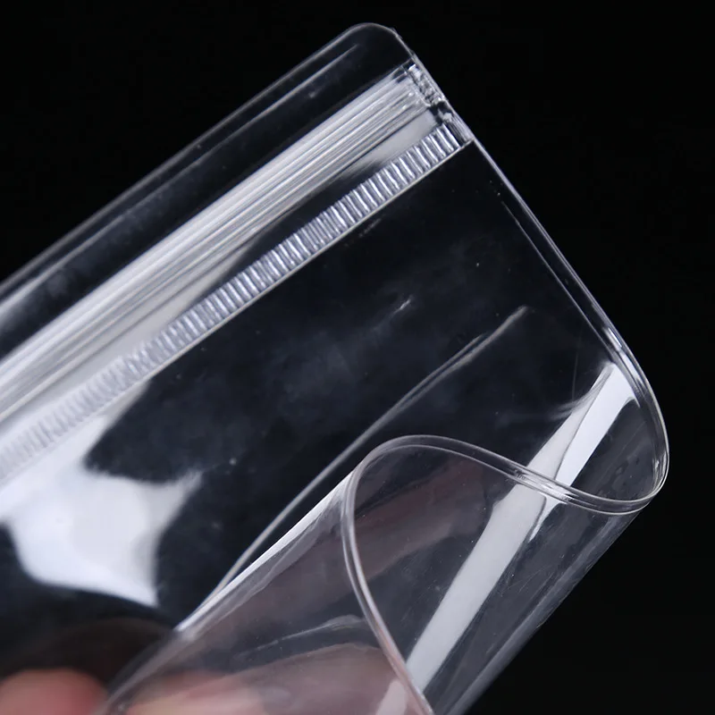 20Pcs Transparent PVC Jewelry Pouches Bags Anti-Oxidation Zip Lock Storage Bag
