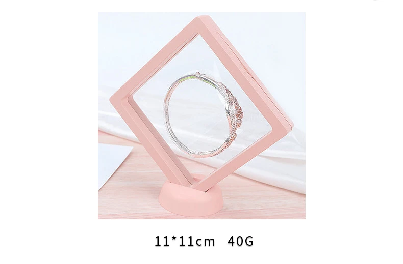 Color PE Membrane Jewelry Display Suspended Stand Holder Ring Earring Storage Anti-oxidation Bracelet Beads Showcase Elastic Box