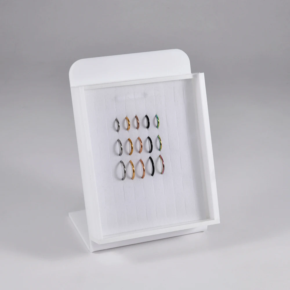 1PC Jewelry Storage Display Earrings Nose Septum Lip Belly Storage Showcase Rack Case Board Daith Helix Piercing Jewelry Holder