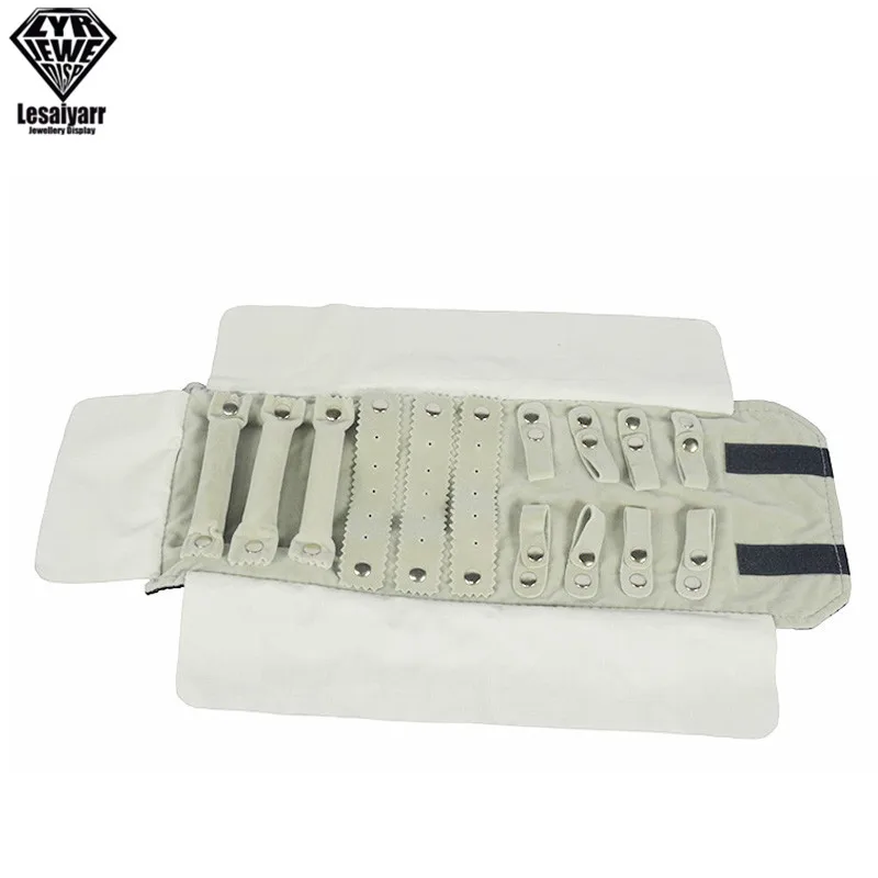 Jewelry Roll Up Bag Organizer Soft Velvet Travel Bags Necklace Earrings Ring Bracelet Carrier Storage Case Bangle Watch Holder