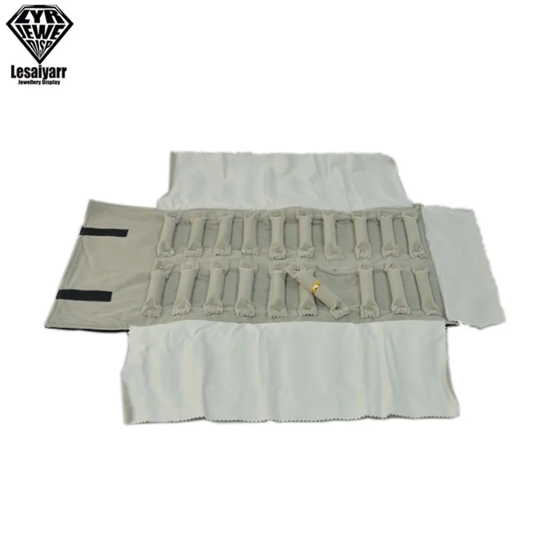Jewelry Roll Up Bag Organizer Soft Velvet Travel Bags Necklace Earrings Ring Bracelet Carrier Storage Case Bangle Watch Holder