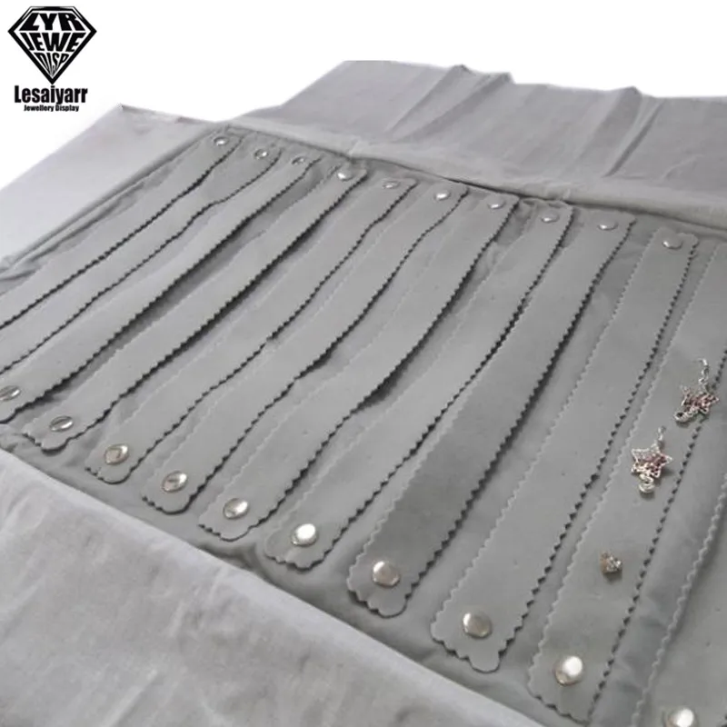 Jewelry Roll Up Bag Organizer Soft Velvet Travel Bags Necklace Earrings Ring Bracelet Carrier Storage Case Bangle Watch Holder