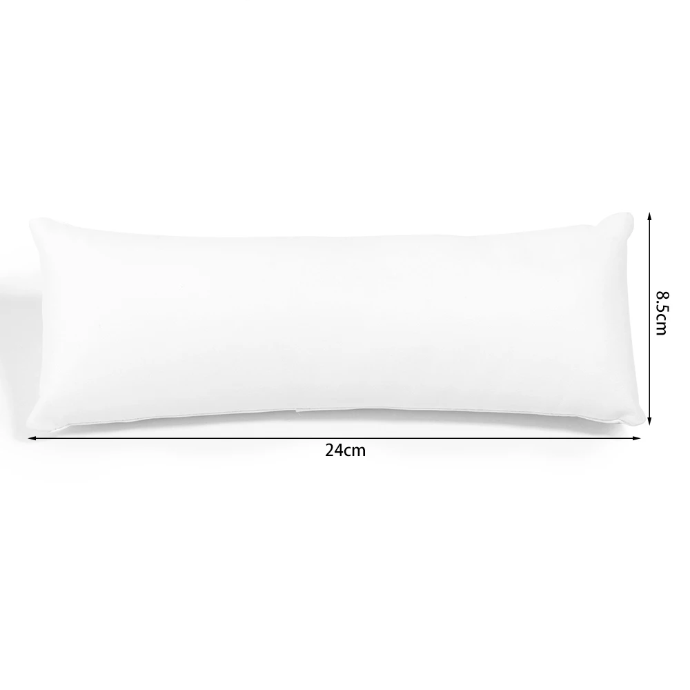 Jewelry Pillow Stand Velvet PU Leather Holder Organizer Bracelet Case Bangle Anklet Watch Display Photography Prop Wholesale