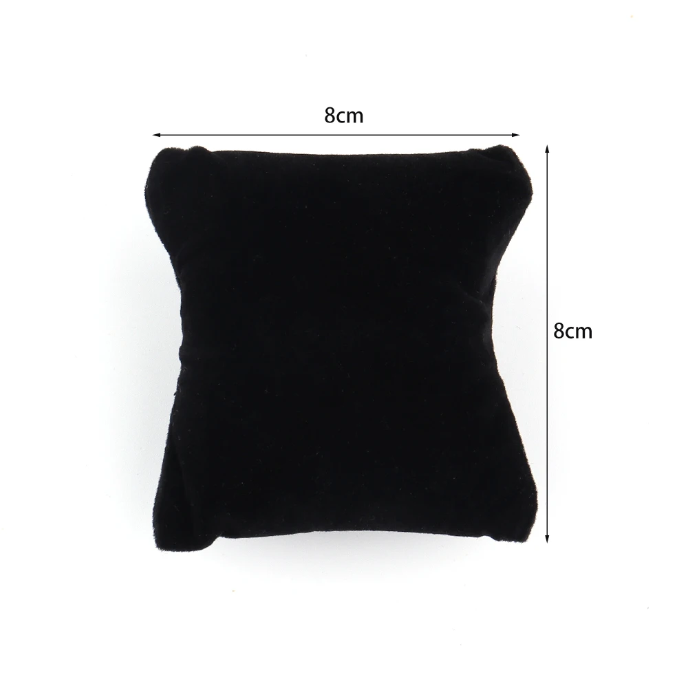 Jewelry Pillow Stand Velvet PU Leather Holder Organizer Bracelet Case Bangle Anklet Watch Display Photography Prop Wholesale