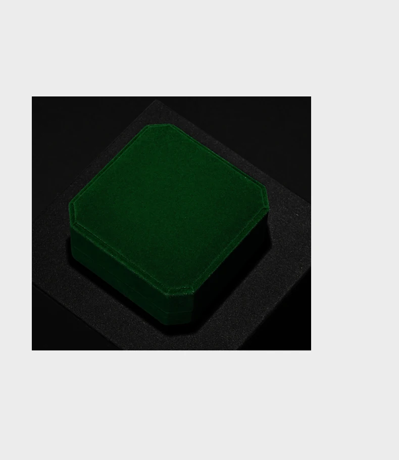Oirlv Gemstone Green Velvet Ring Box Jewelry Box Set Luxurious High-Quality Bracelet Box Necklace Box Customizable by Organizers