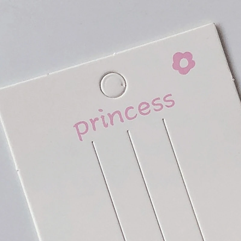 50PCS  Fashion Hair Clip Holder Blank Hair Clip Paper Cards Hair Accessories Jewelry Display Card Headwear Packaging Card