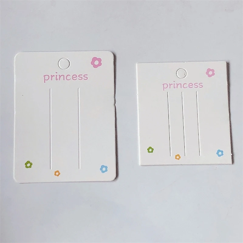 50PCS  Fashion Hair Clip Holder Blank Hair Clip Paper Cards Hair Accessories Jewelry Display Card Headwear Packaging Card