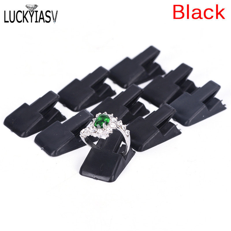 20pcs/Lot Ring Show Plastic Frosted Jewelry Displays Holder For Ring, Decoration Stand Jewellery Display for rings