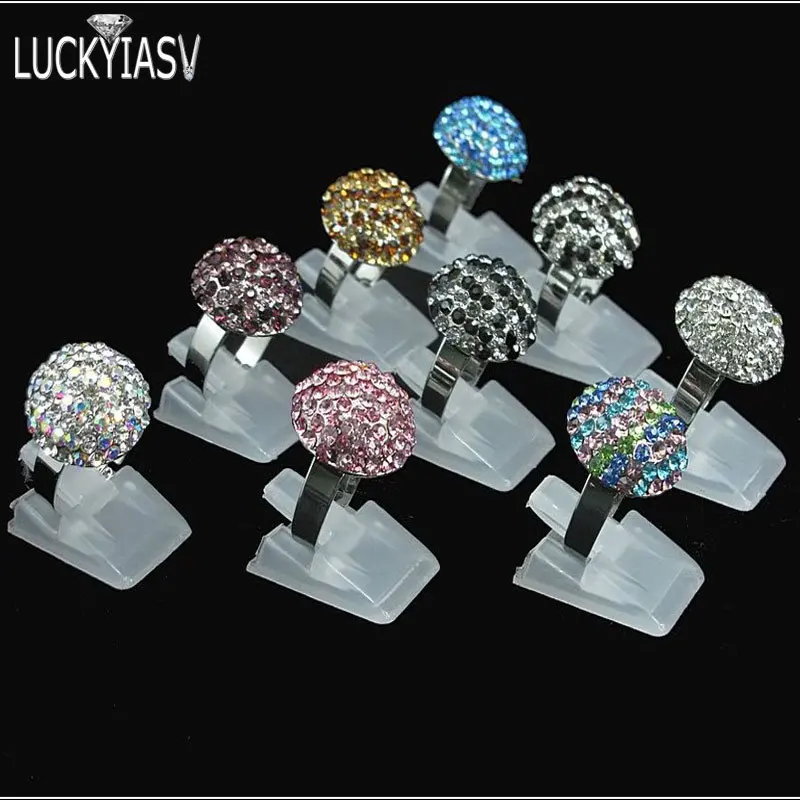 20pcs/Lot Ring Show Plastic Frosted Jewelry Displays Holder For Ring, Decoration Stand Jewellery Display for rings