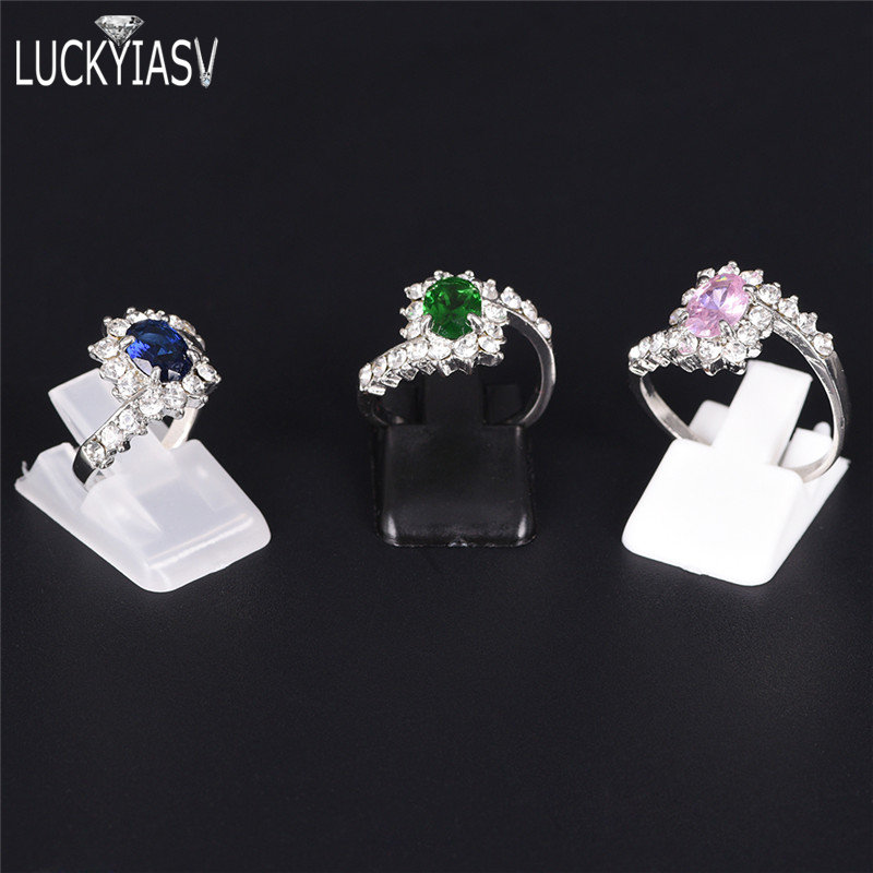20pcs/Lot Ring Show Plastic Frosted Jewelry Displays Holder For Ring, Decoration Stand Jewellery Display for rings