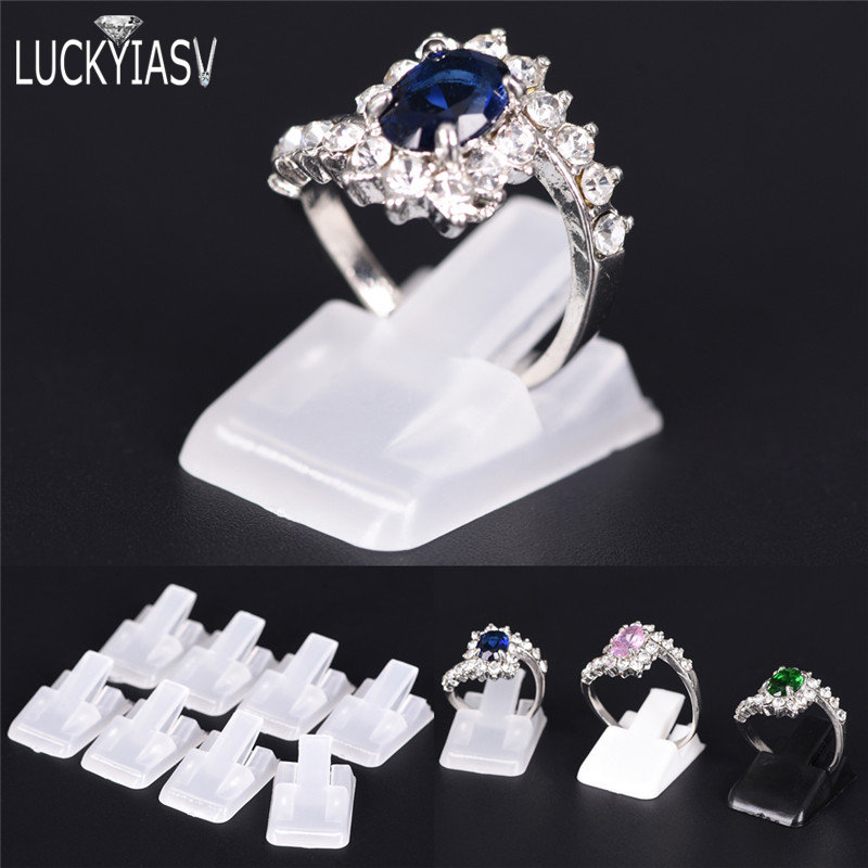 20pcs/Lot Ring Show Plastic Frosted Jewelry Displays Holder For Ring, Decoration Stand Jewellery Display for rings