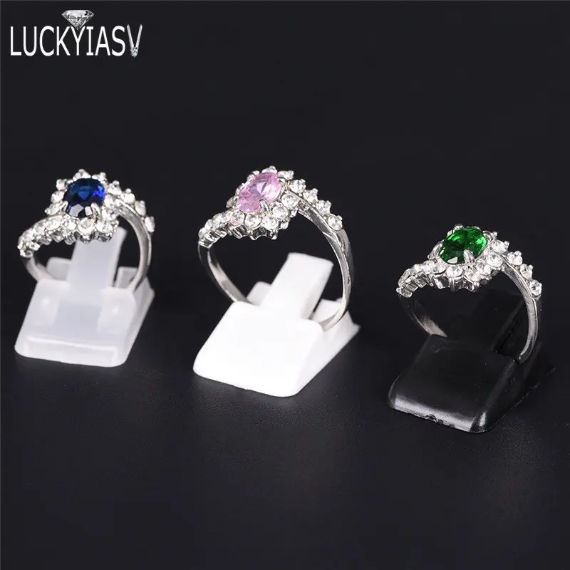 20pcs/Lot Ring Show Plastic Frosted Jewelry Displays Holder For Ring, Decoration Stand Jewellery Display for rings