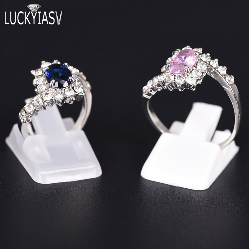 20pcs/Lot Ring Show Plastic Frosted Jewelry Displays Holder For Ring, Decoration Stand Jewellery Display for rings