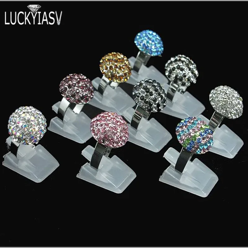 20pcs/Lot Ring Show Plastic Frosted Jewelry Displays Holder For Ring, Decoration Stand Jewellery Display for rings