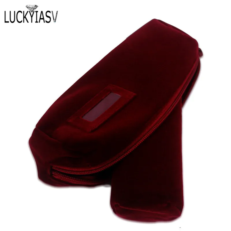 Velvet Jewelry Roll Bag for Bracelet Bangles Watches Great Jewelry Organizer for Travel Mini Storage Jewellery Bag