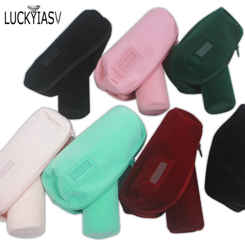 Velvet Jewelry Roll Bag for Bracelet Bangles Watches Great Jewelry Organizer for Travel Mini Storage Jewellery Bag