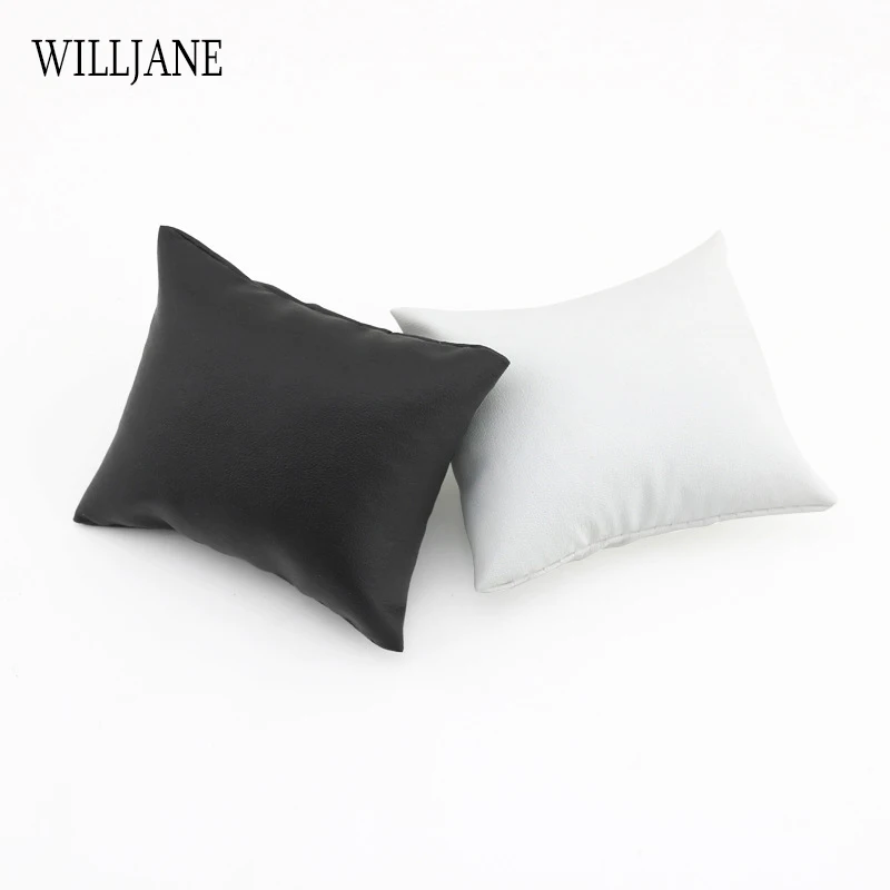 Wholesale Jewelry Pillow Stand Velvet PU Leather Holder Organizer Bracelet Case Bangle Anklet Watch Display Photography Cushion