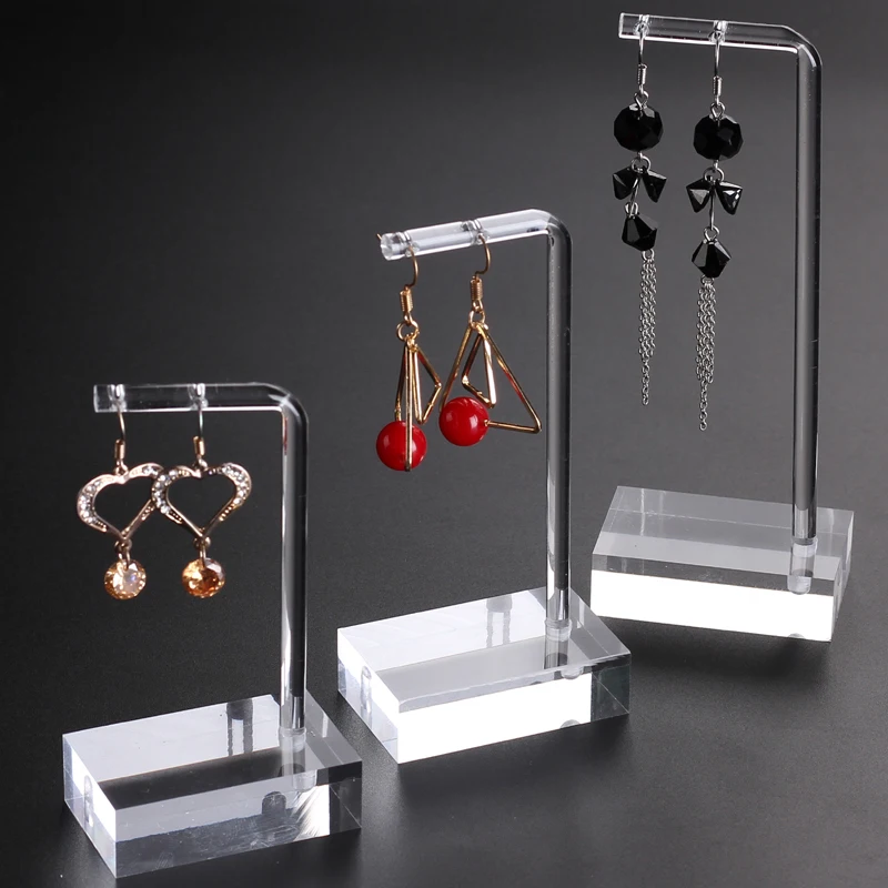Clear Acrylic Hanging Earring Display Stand Jewelry Showing Case Earring Organizer Earring Holder Jewellery Stands