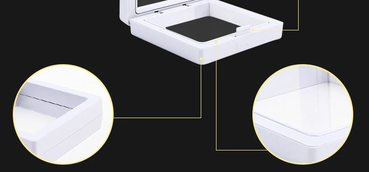 PE Film Brooch Coin Gems Jewelry Storage Box Dustproof Exhibition Decoration Suspended Floating Ring Earrings Display Rack Case