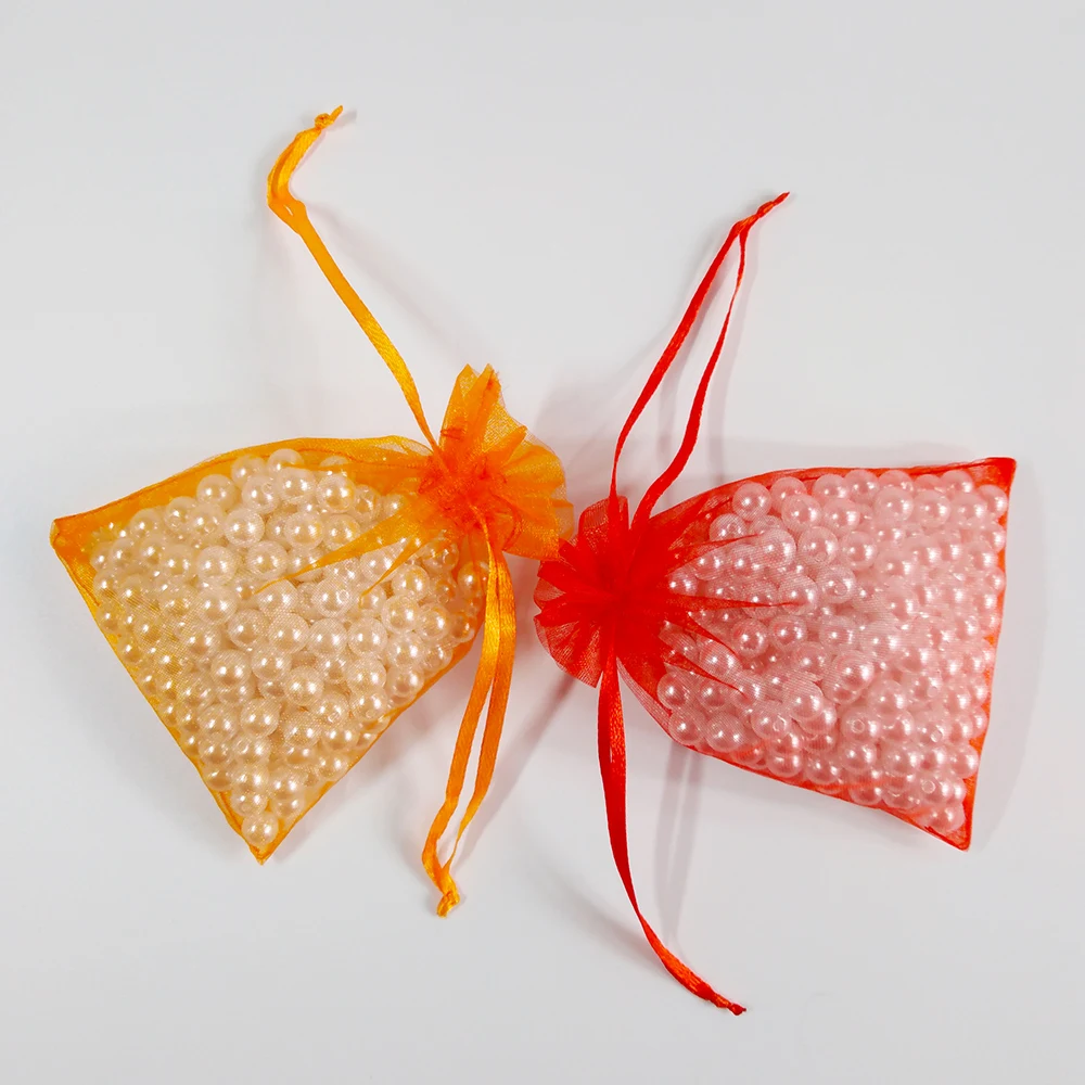 50pcs 7x9 9x12 10x15 13x18 CM Organza Bags Gift Bag Jewelry Packaging Bags Wedding Party Decoration Drawable Bags Gift Pouches