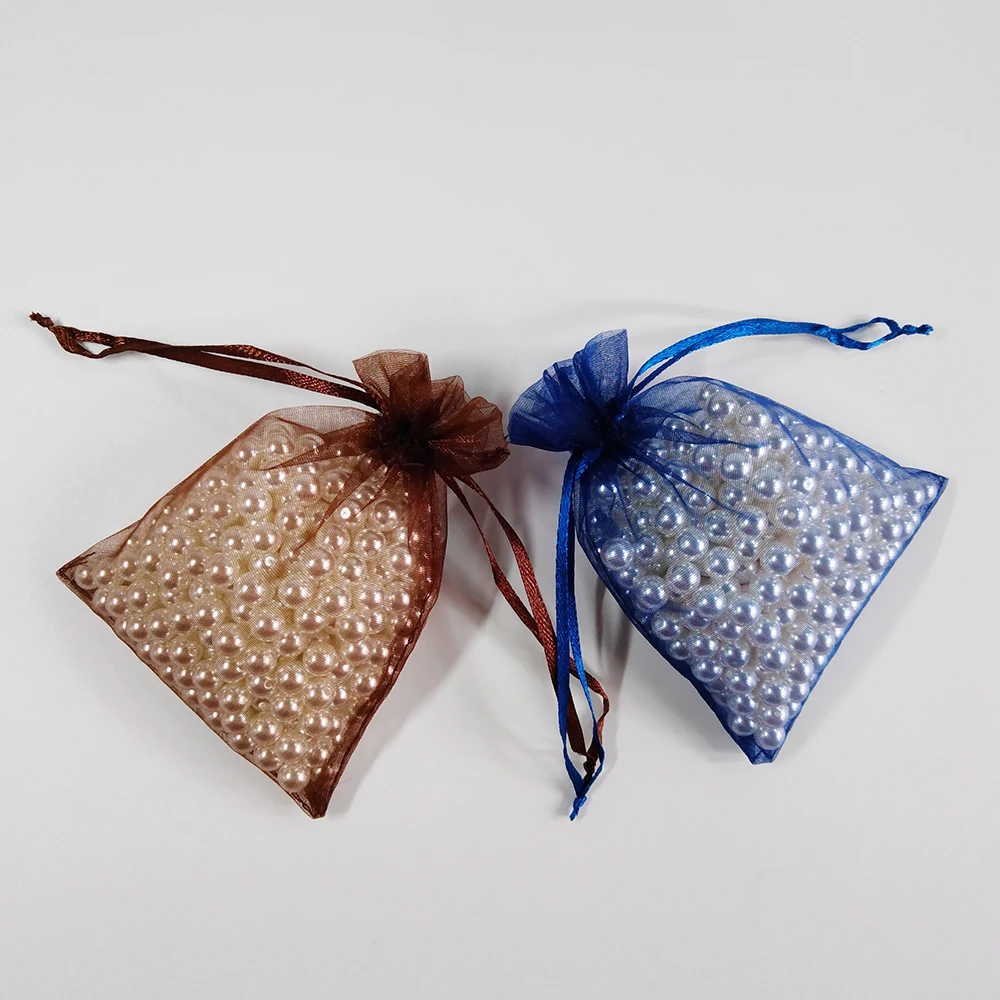 50pcs 7x9 9x12 10x15 13x18 CM Organza Bags Gift Bag Jewelry Packaging Bags Wedding Party Decoration Drawable Bags Gift Pouches