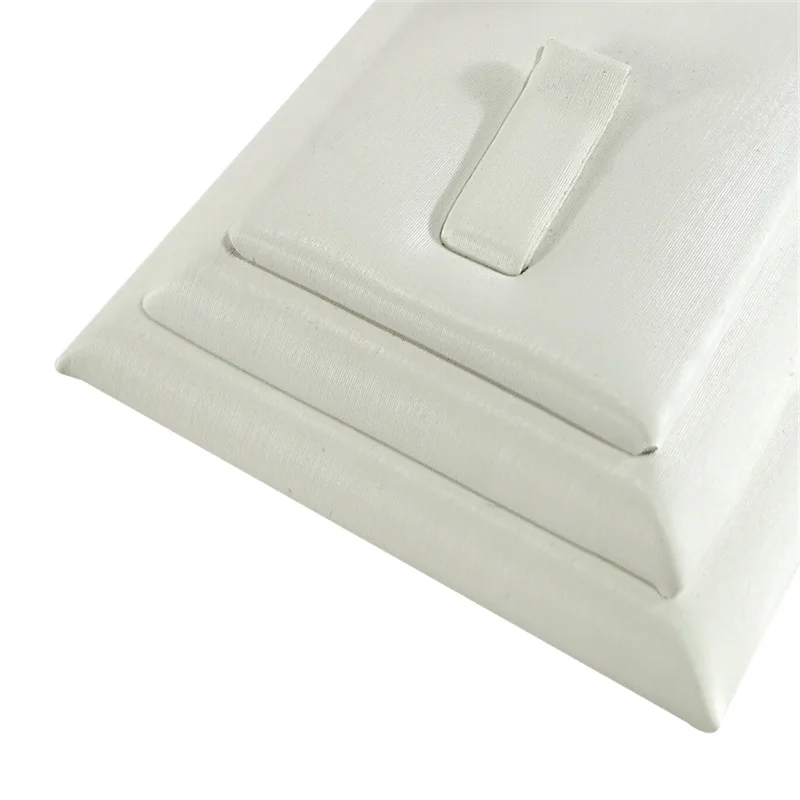 Earrings Rings Display Organizer Exhibitors Jewelry Props White Brushed Leather Jewelry Rack Ear Stud Storage Holder
