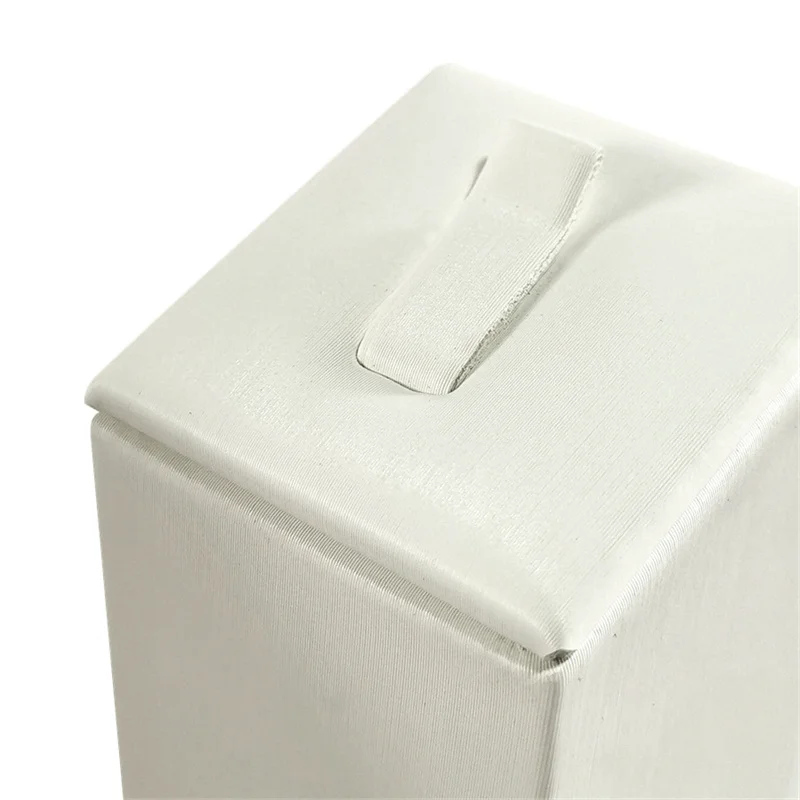 Earrings Rings Display Organizer Exhibitors Jewelry Props White Brushed Leather Jewelry Rack Ear Stud Storage Holder