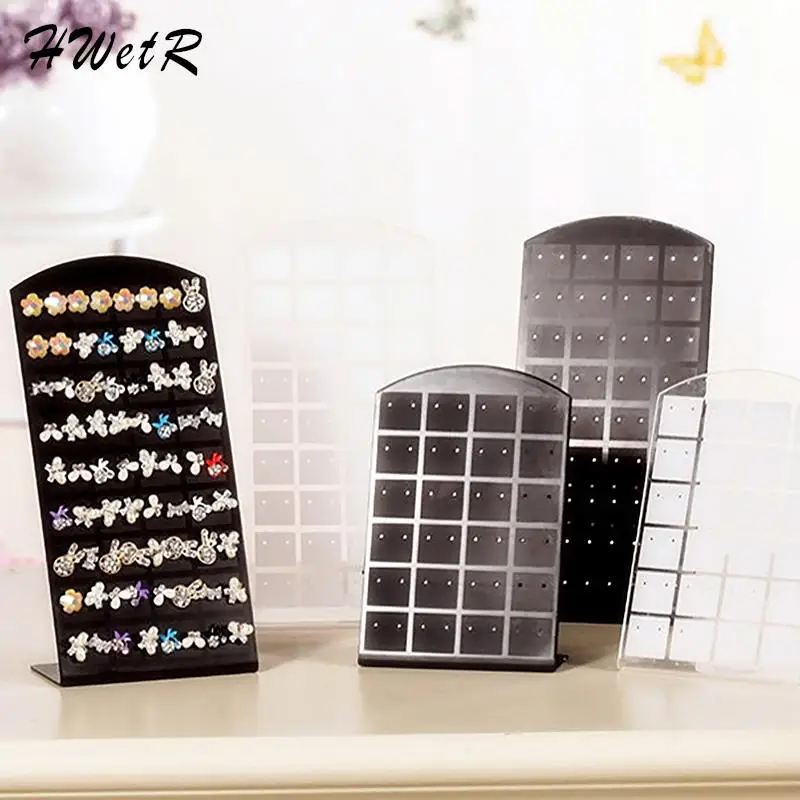 Fashion Portable Earrings Ear Studs Holder Jewelry Display Holders Earring Showcase Organizer Stand Storage Rack