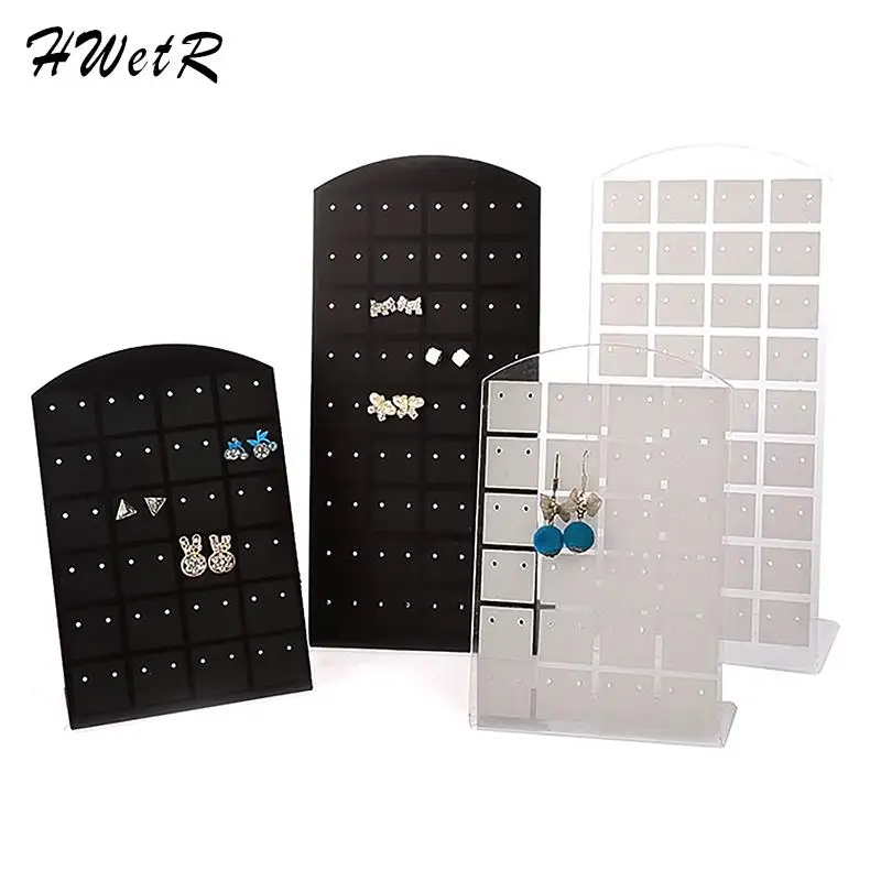 Fashion Portable Earrings Ear Studs Holder Jewelry Display Holders Earring Showcase Organizer Stand Storage Rack