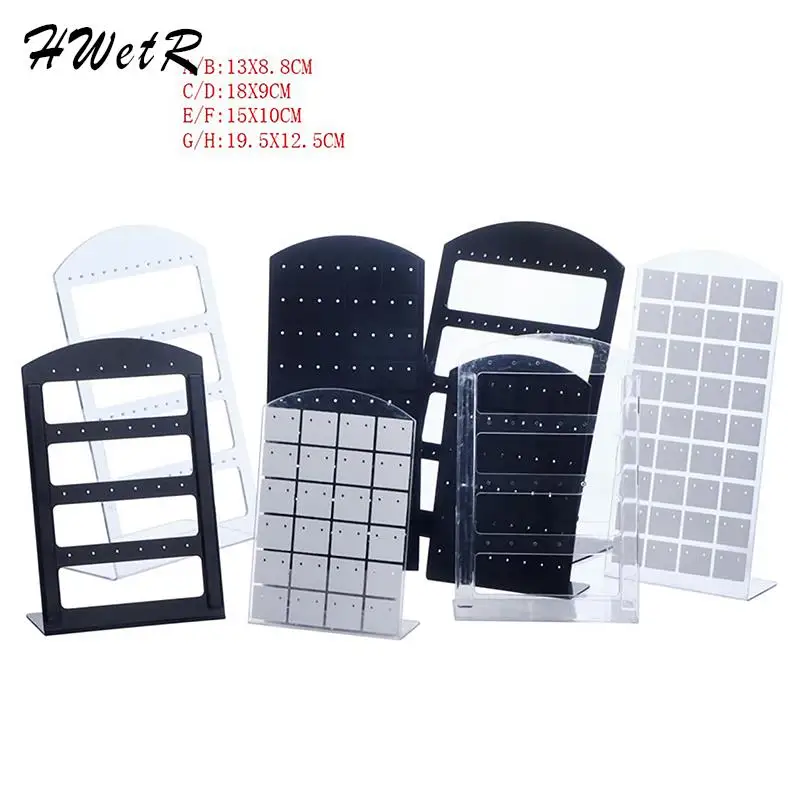 Fashion Portable Earrings Ear Studs Holder Jewelry Display Holders Earring Showcase Organizer Stand Storage Rack