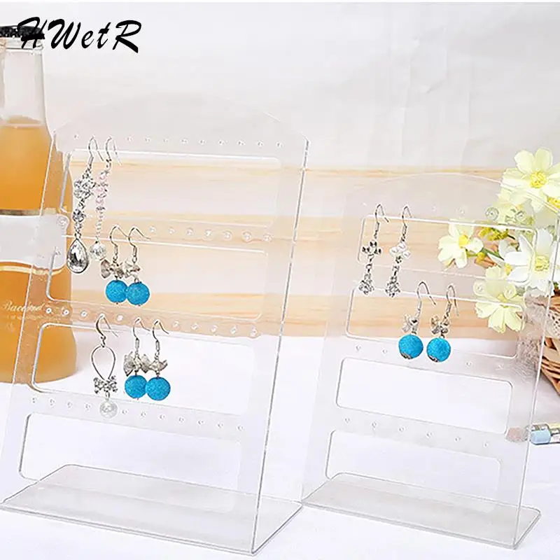 Fashion Portable Earrings Ear Studs Holder Jewelry Display Holders Earring Showcase Organizer Stand Storage Rack