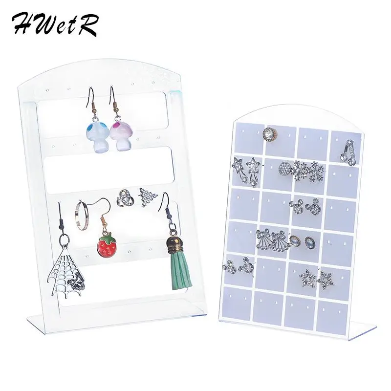 Fashion Portable Earrings Ear Studs Holder Jewelry Display Holders Earring Showcase Organizer Stand Storage Rack