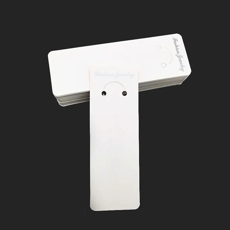 50pcs/lot Muti-size Keyrings Paper Cards White Black Packing Cards for Jewelry Keychain Display Cards Holder Retail Price Tags