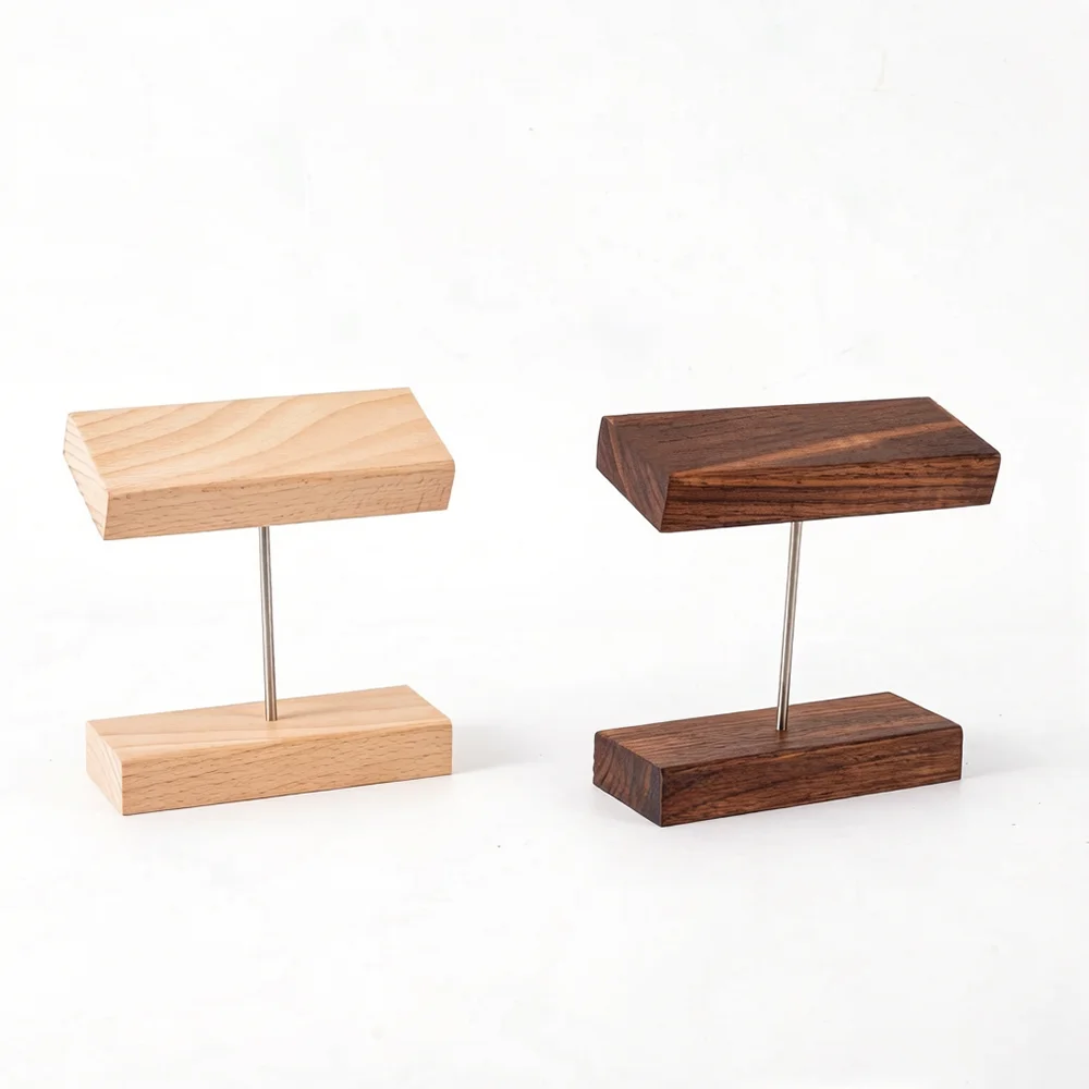 Wooden Jewelry Display Stand Walnut Bracelet Storage Rack Watch Holder Organizer Walnut Props