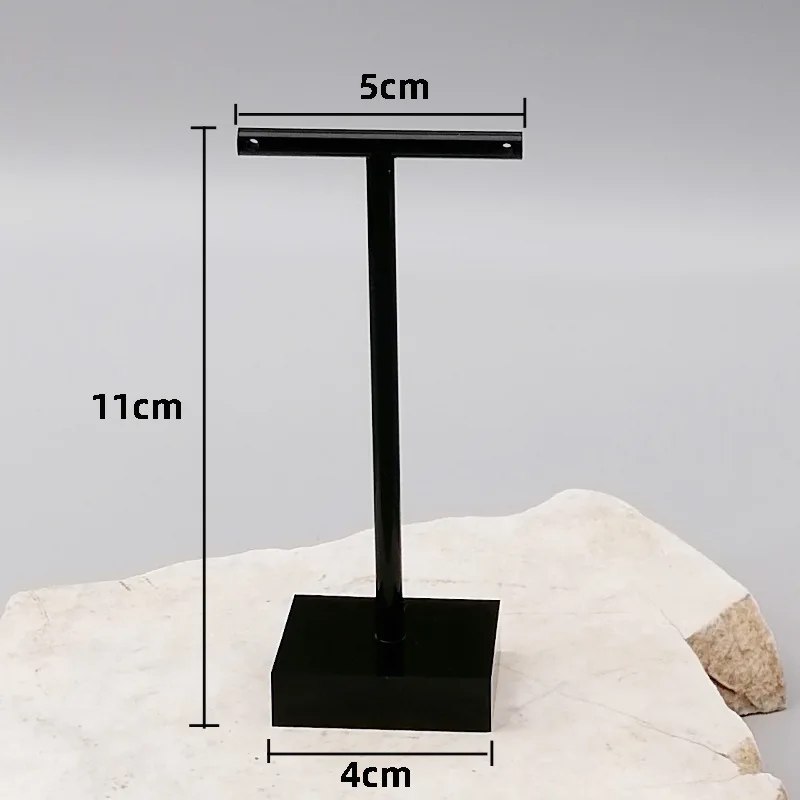 T-shaped Earrings Jewelry Display Stand Holder Acrylic Transparent Necklace Ring Stud Showcase Jewelry Counter Shooting Props