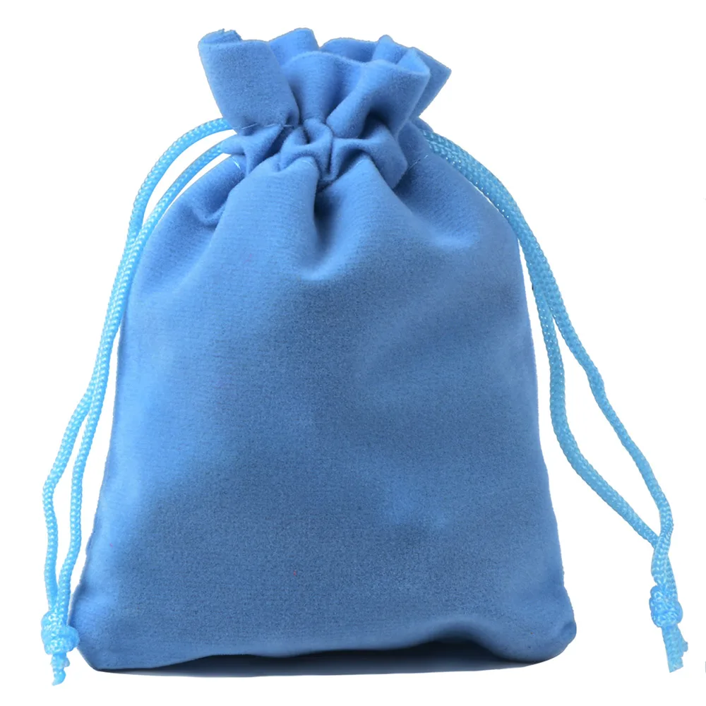 25pcs 5x7cm 7x9cm 9x12cm Coloful Velvet Pouches Jewelry Packaging Display Drawstring Packing Gift Bags & Pouches
