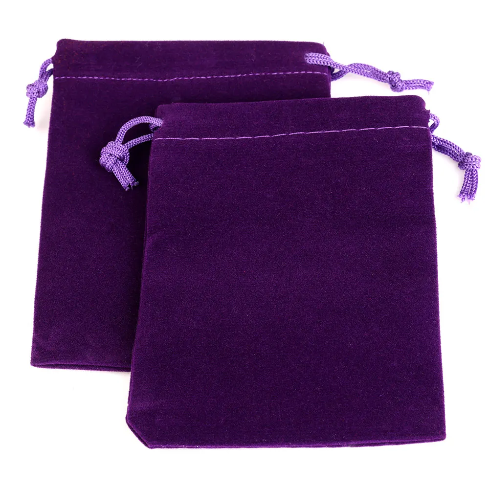 25pcs 5x7cm 7x9cm 9x12cm Coloful Velvet Pouches Jewelry Packaging Display Drawstring Packing Gift Bags & Pouches