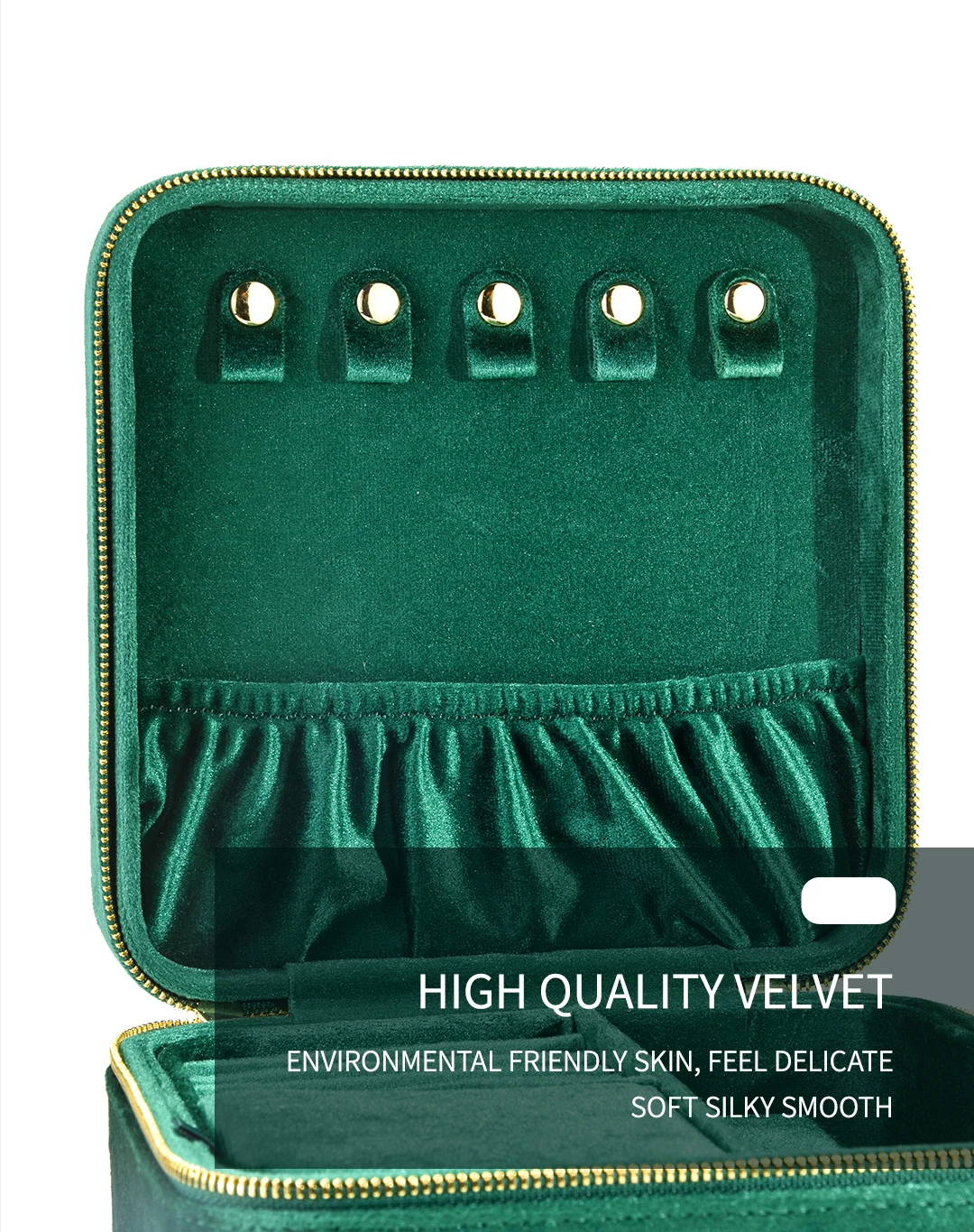 Personalise Velvet Jewelry Box Suede Custom Logo Earrings Necklaces Rings Bracelets Jewelry Storage Case Jewellery Organizer