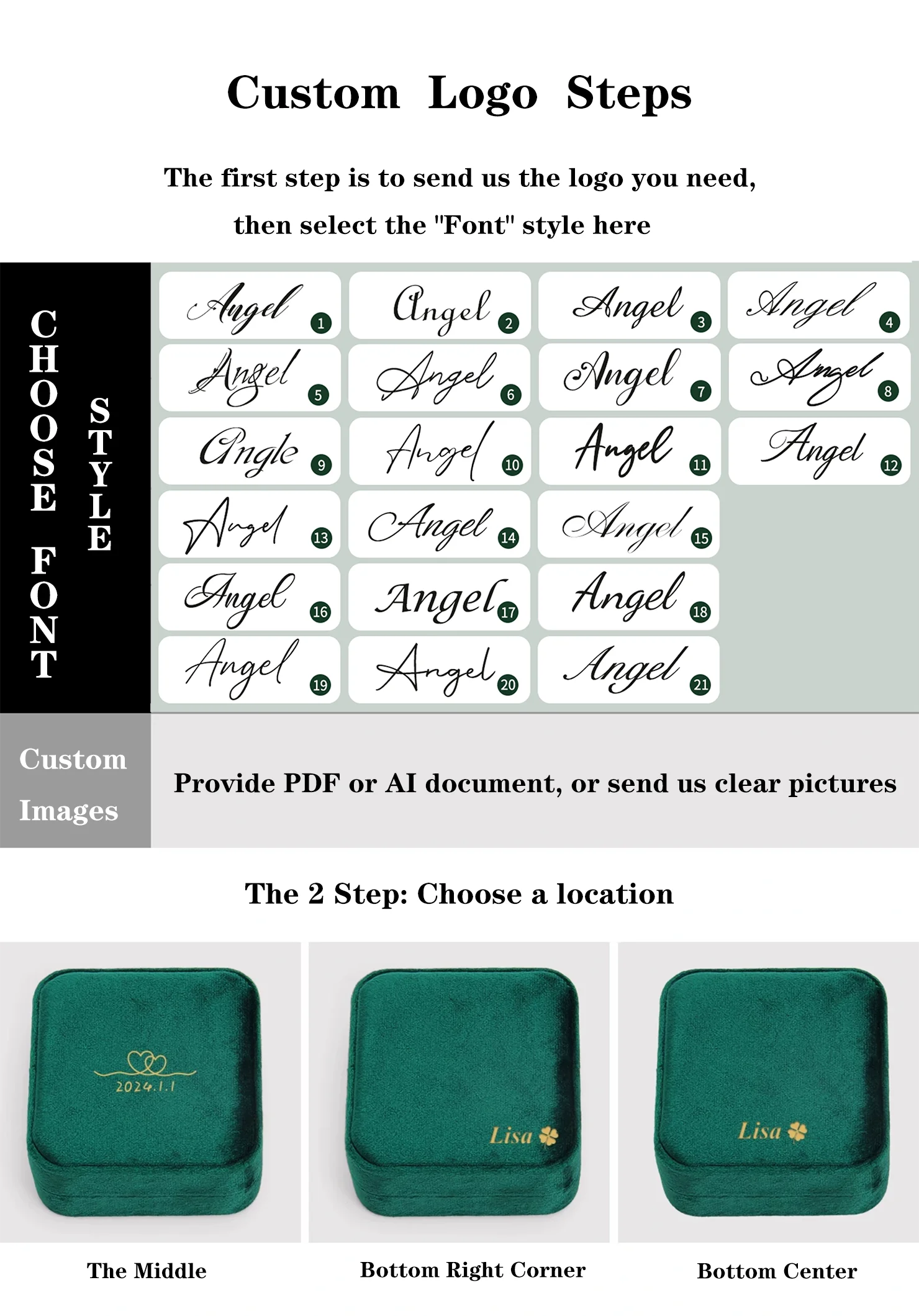 Personalise Velvet Jewelry Box Suede Custom Logo Earrings Necklaces Rings Bracelets Jewelry Storage Case Jewellery Organizer