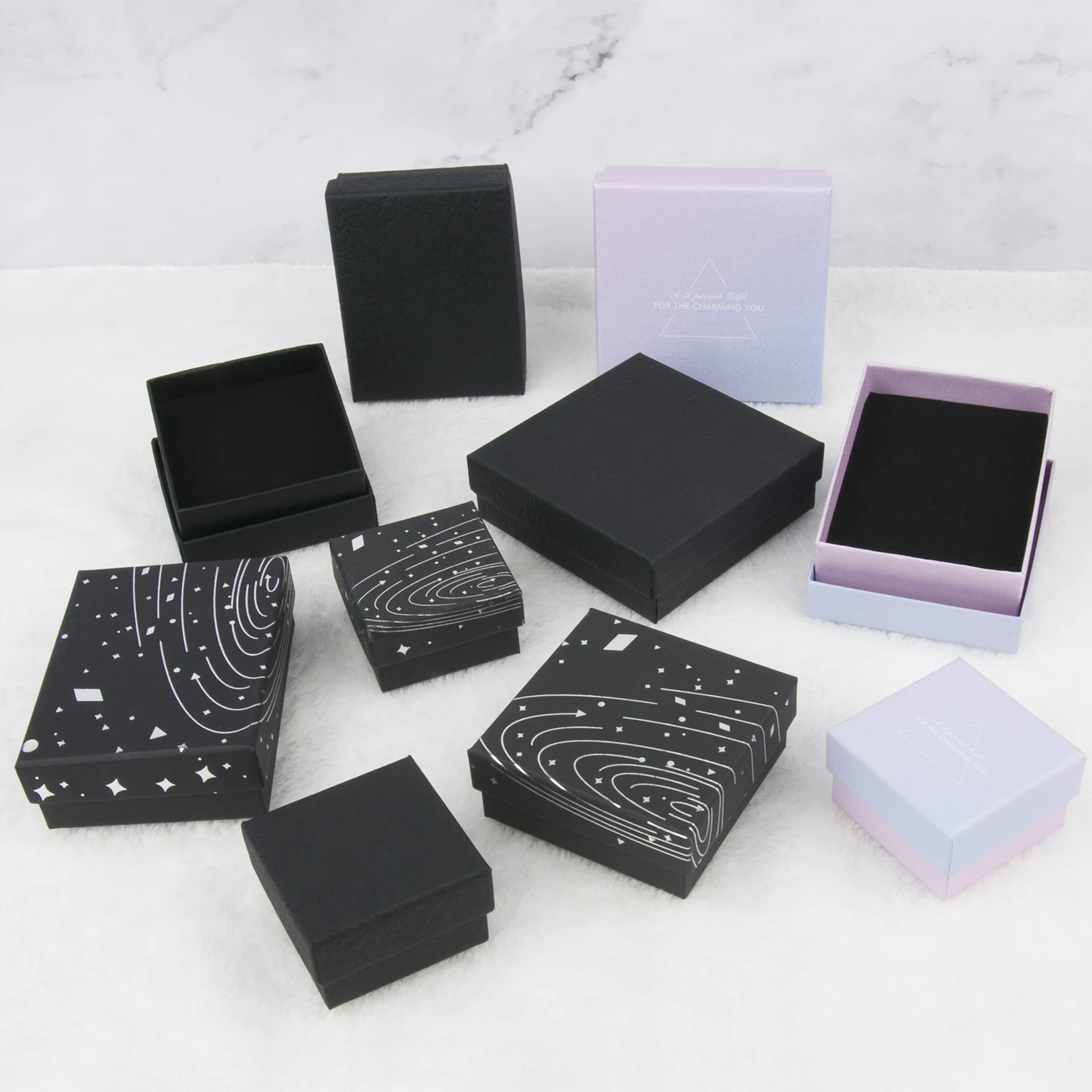 1pcs Fashion Christmas Gift Box Kraft Paper Display Gift Boxes Engagement Ring for Earring Necklace Bracelet Accessories