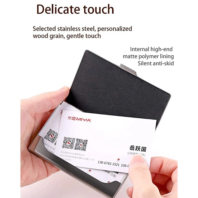 Professional Wood Business Card Holder Pocket Business Card for Case Business Card for Carrier Business Card Holder