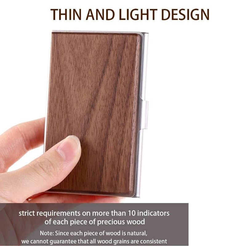 Professional Wood Business Card Holder Pocket Business Card for Case Business Card for Carrier Business Card Holder